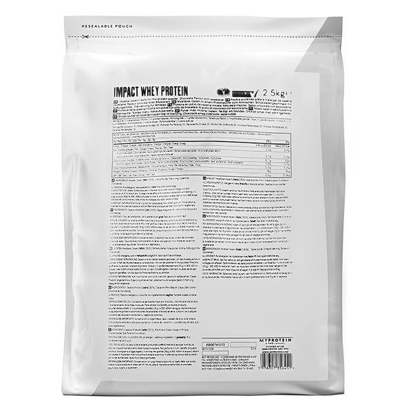 Концентрат протеїну Myprotein Impact Whey Protein, Шоколадний брауні 2.5 кг 100114 фото