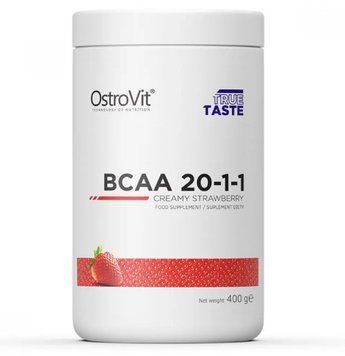 Амінокислота OstroVit ВСАА 20:1:1 Полуниця, 400гр 1007112 фото