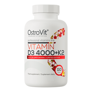 OstroVit Vitamin D3 4000 UI+ К2  Limited Edition | 110 таблеток 101193 фото